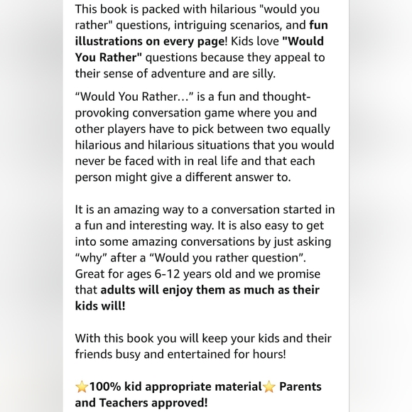 Would You Rather book - Picture 3 of 3